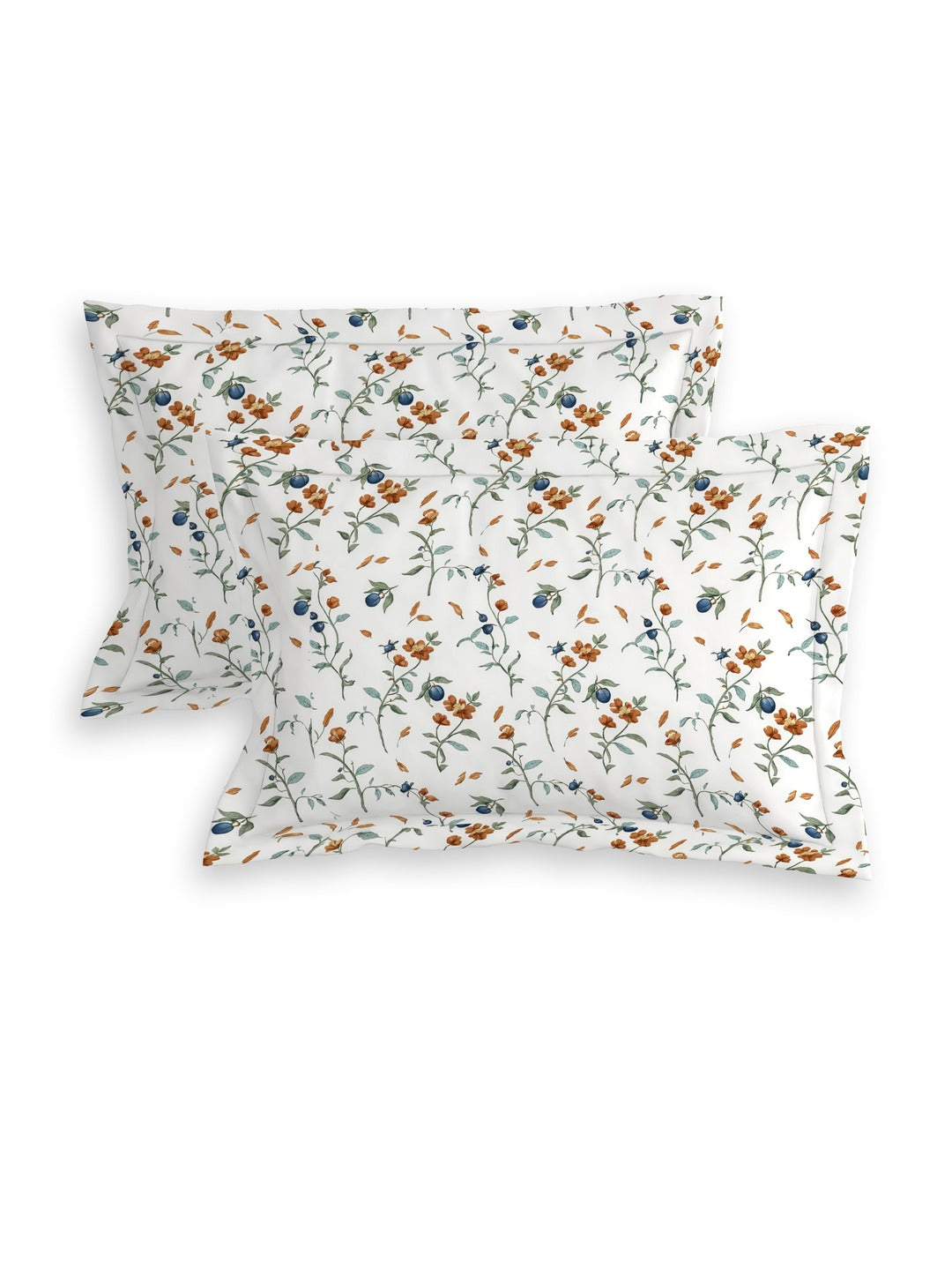 Petal 100% Pure Cotton Collection Percale Super King Bedsheet With 2 Pillow Covers