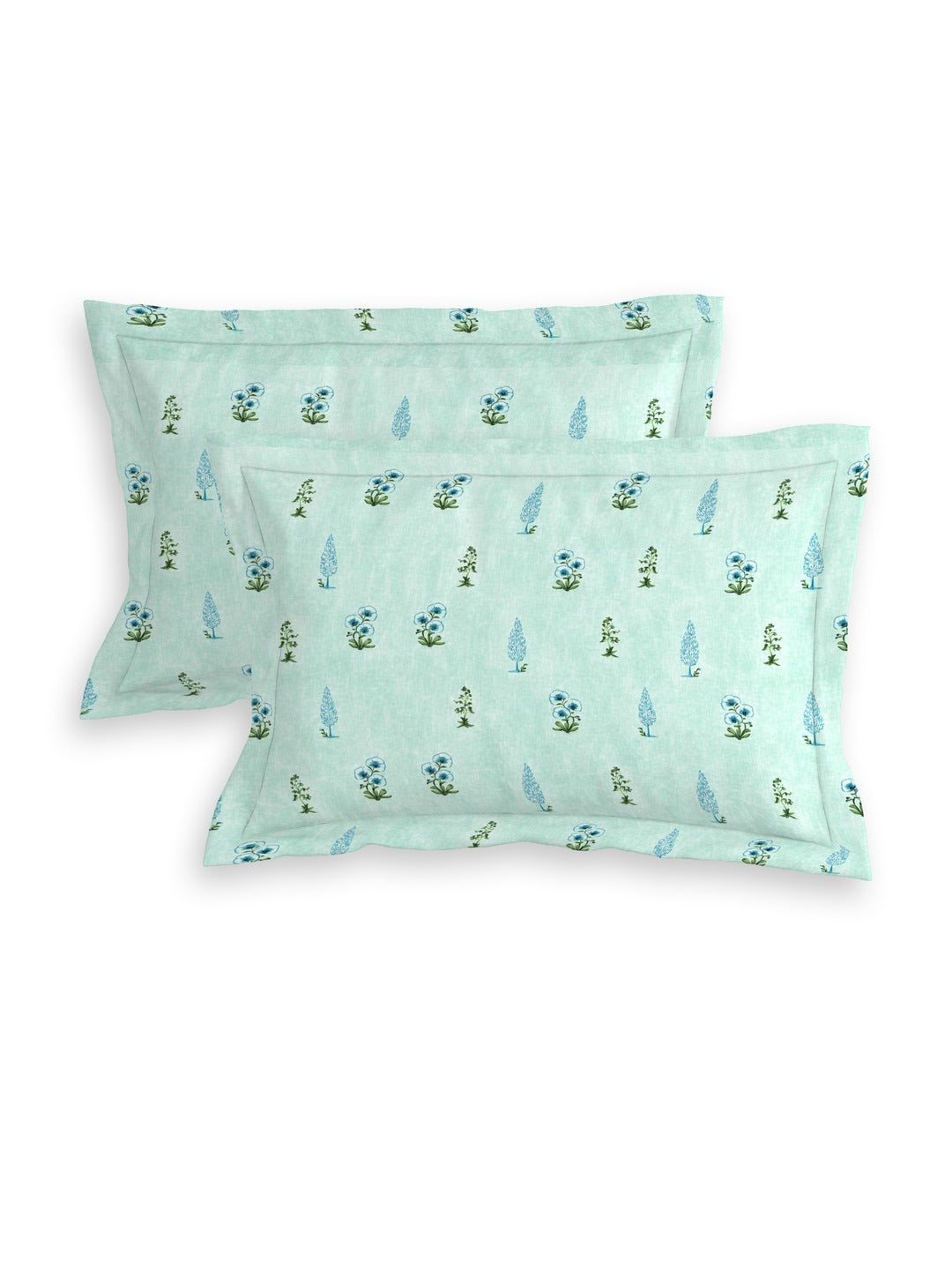 Petal 100% Pure Cotton Collection Percale Super King Bedsheet With 2 Pillow Covers
