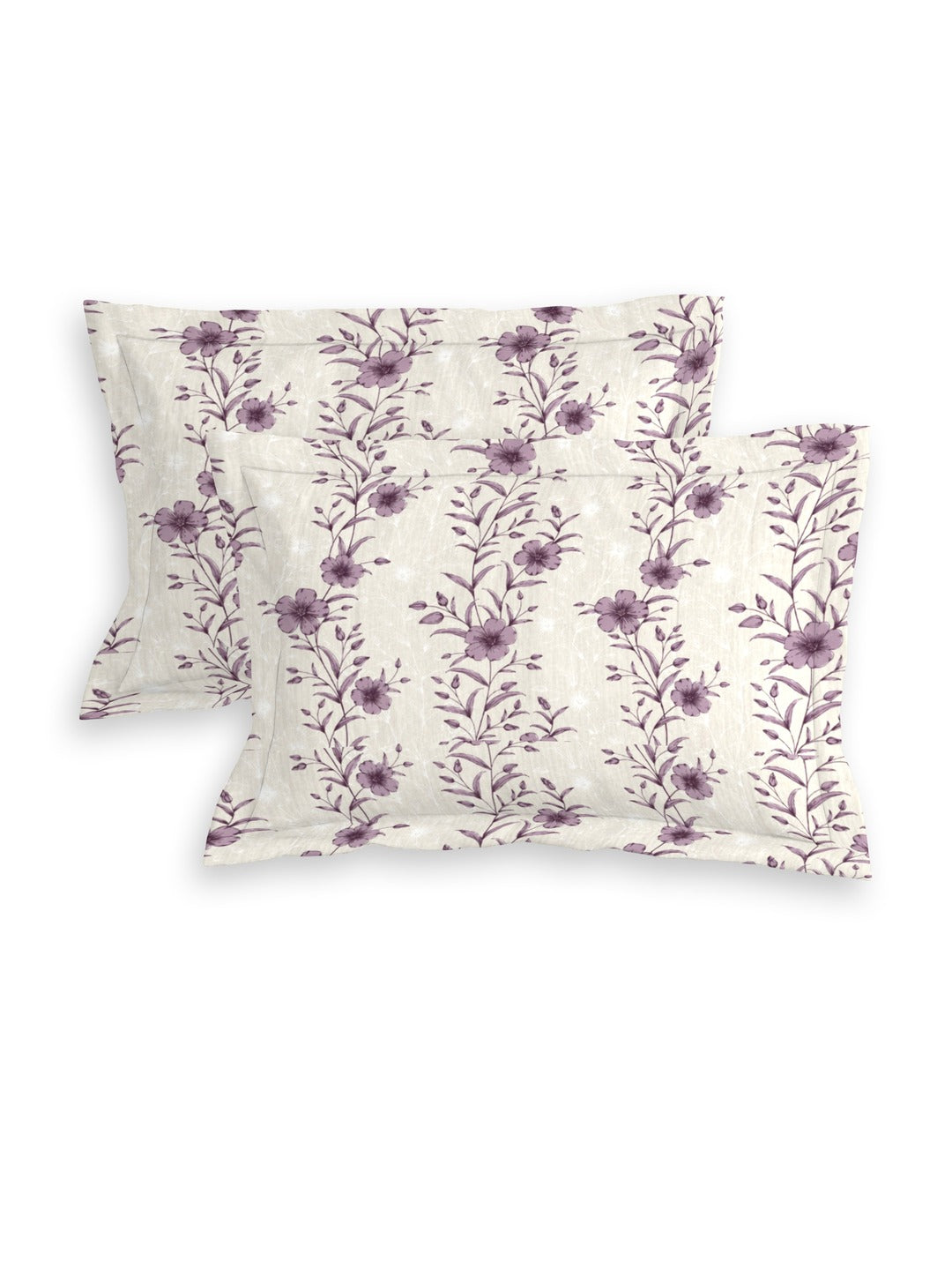 Petal 100% Pure Cotton Collection Percale Super King Bedsheet With 2 Pillow Covers