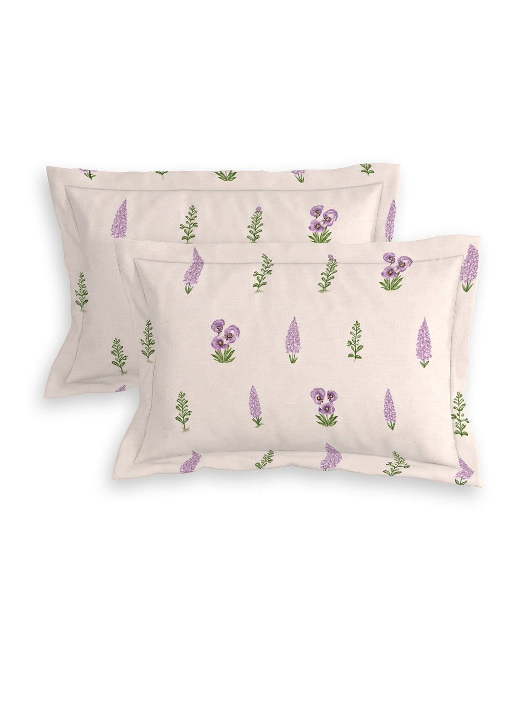 Petal 100% Pure Cotton Collection Percale Super King Bedsheet With 2 Pillow Covers