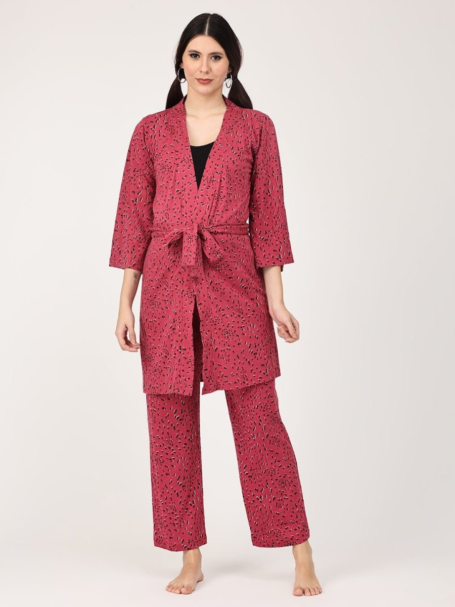 Pink Panther Maternity Robe & Pajama Set - NW-PKPTR-S