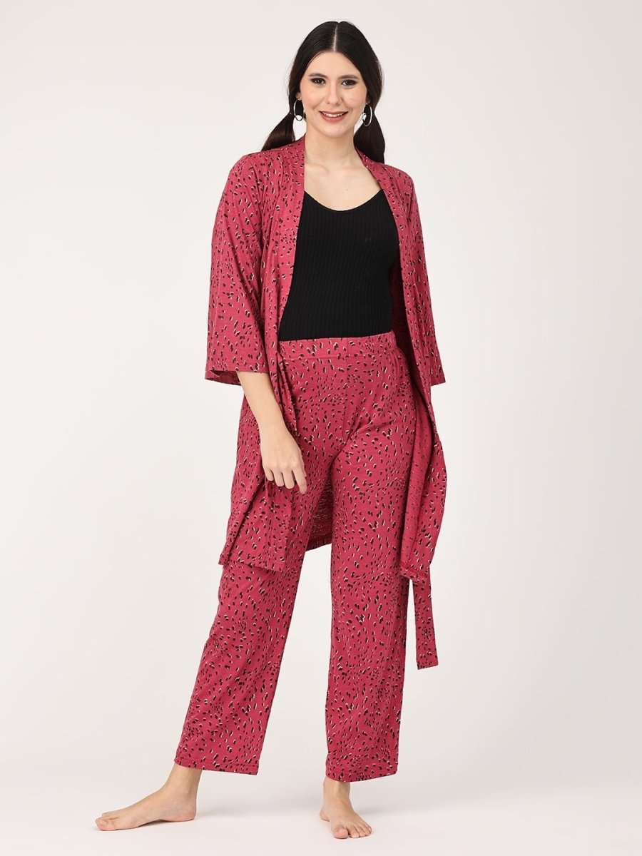 Pink Panther Maternity Robe & Pajama Set - NW-PKPTR-S