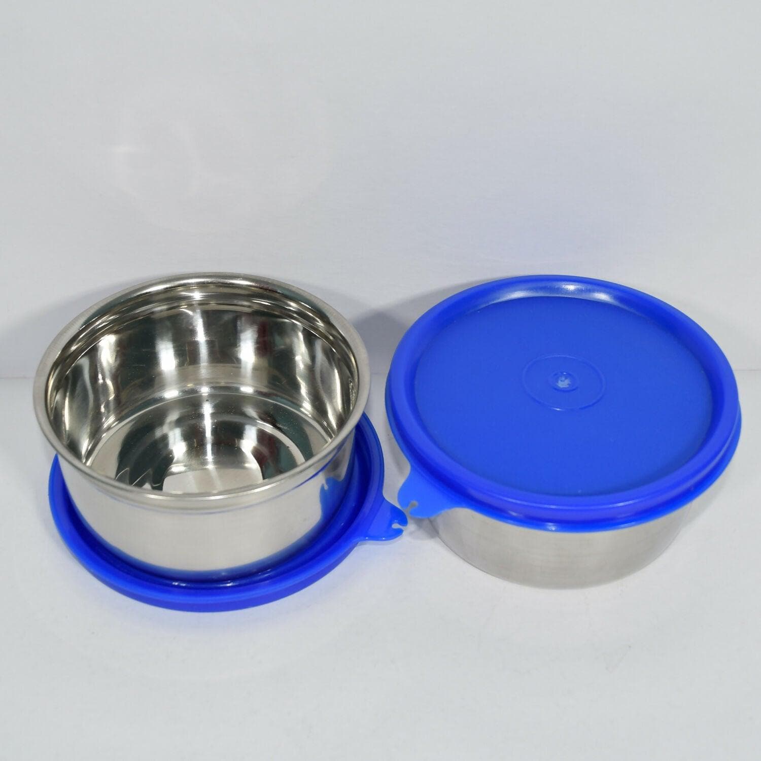 Capsule Container Forlock Steel Container With Bag (400ml *2 Container Forlock Steel Container With Bag) - HalfPe