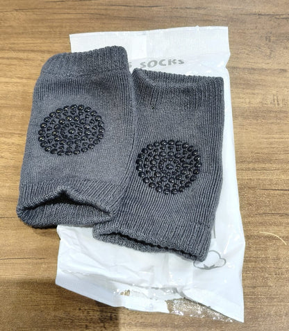 Dark Grey Toddler Wool Knit Leg Warmer (Knee Guard)