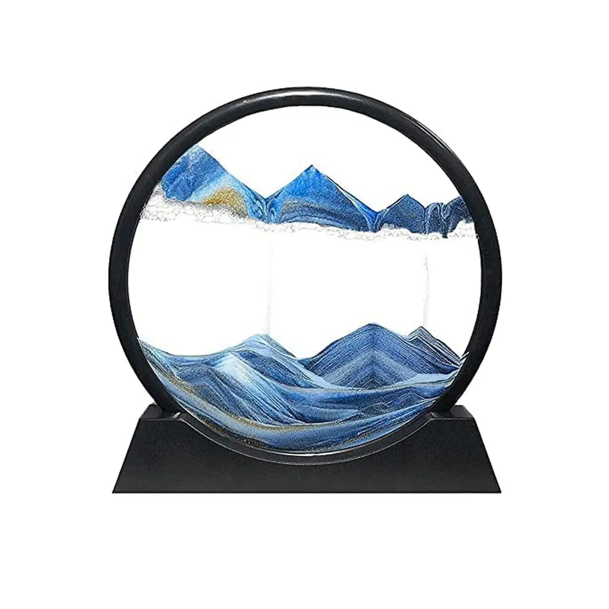 Deep Sea Sand Art in Glass Frame Flowing Sand Motion Decor for Adults & Kids HP DD