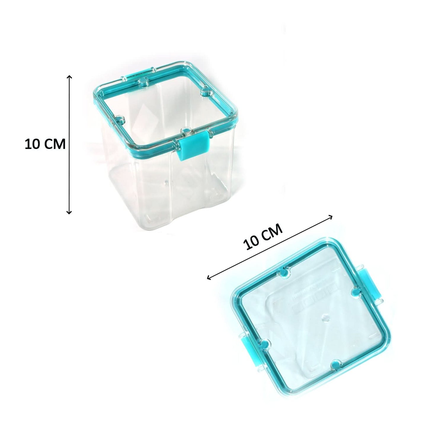 4Pc Square 700ml Food Storage Containers