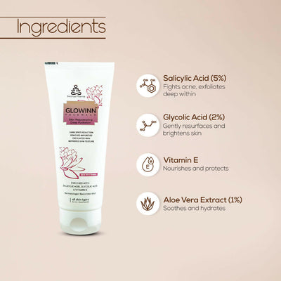Glowinn Facewash – Skin Rejuvenating & Deep Hydration (100ml)