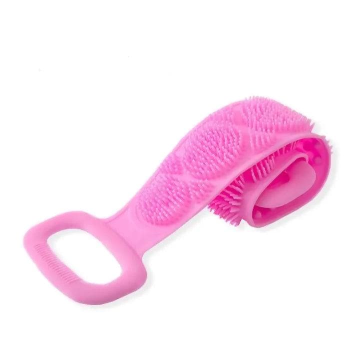 Silicone Body Back Scrubber Double-Sided Exfoliating Brush - HalfPe