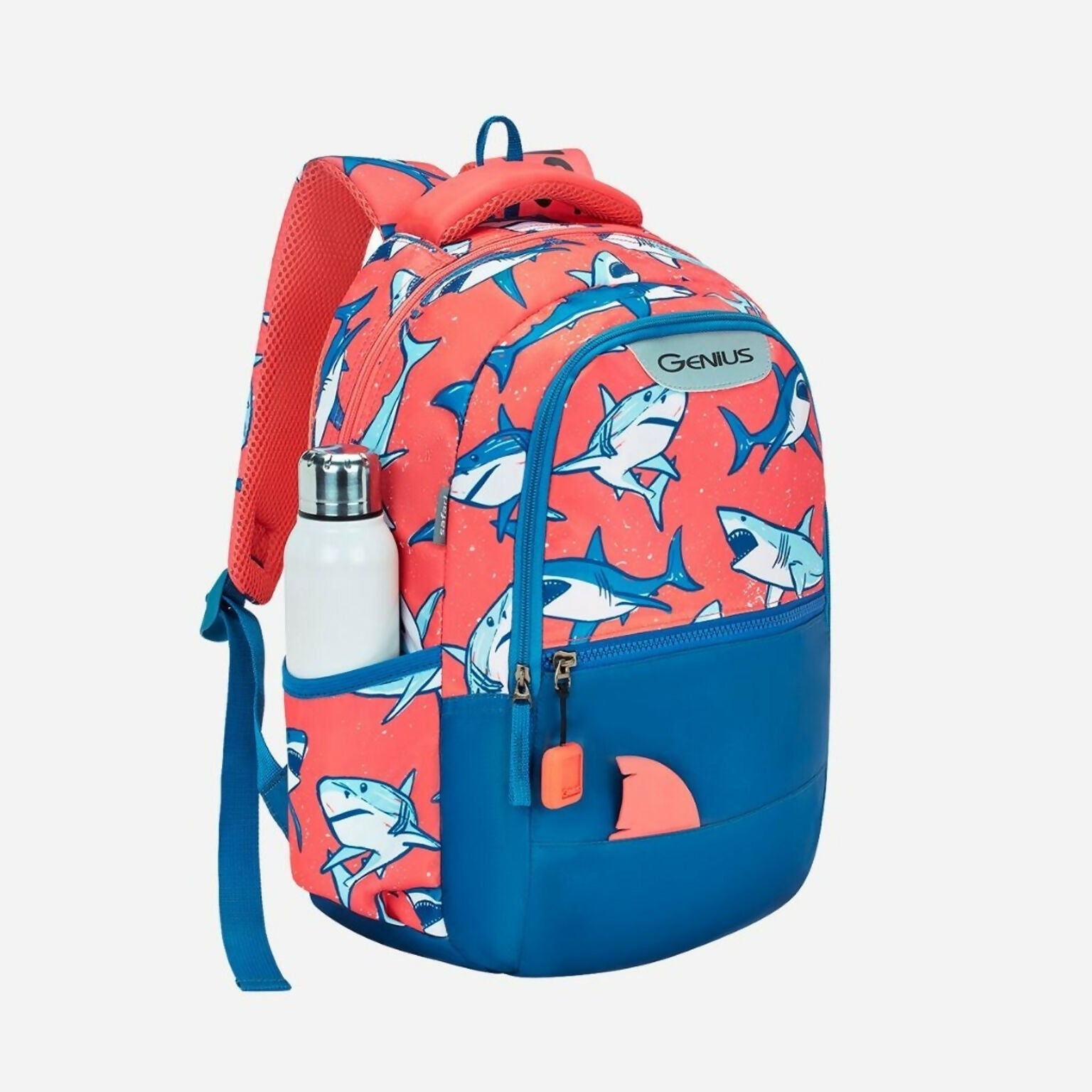 GENIUS Splash 15CB 23L Multicolor Blue Backpack for School, College & Travel HalfPe - FW -TPT