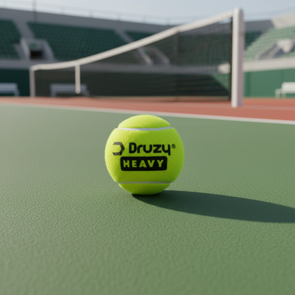 Druzy Heavy-Duty Rubber Tennis Cricket Ball with Druzy Texture HalfPe - FW -TPT