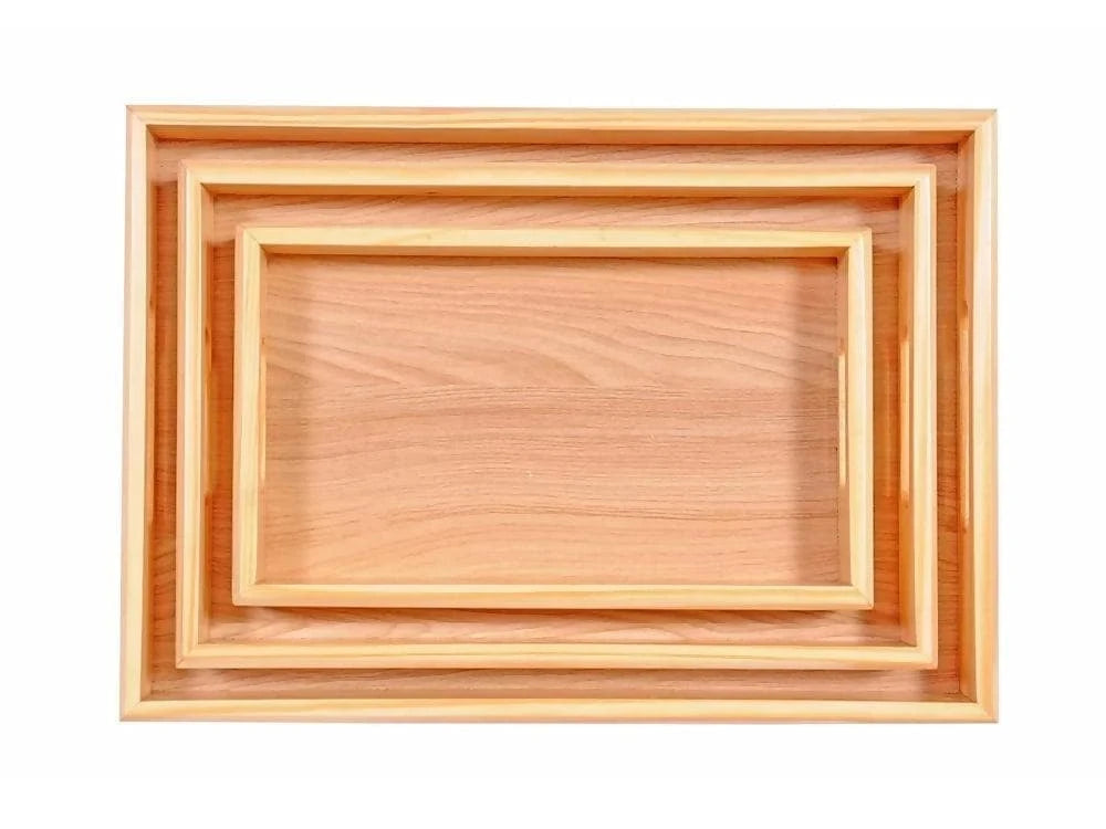 Wooden Pinewood Serving Trays (Single Piece) - HalfPe