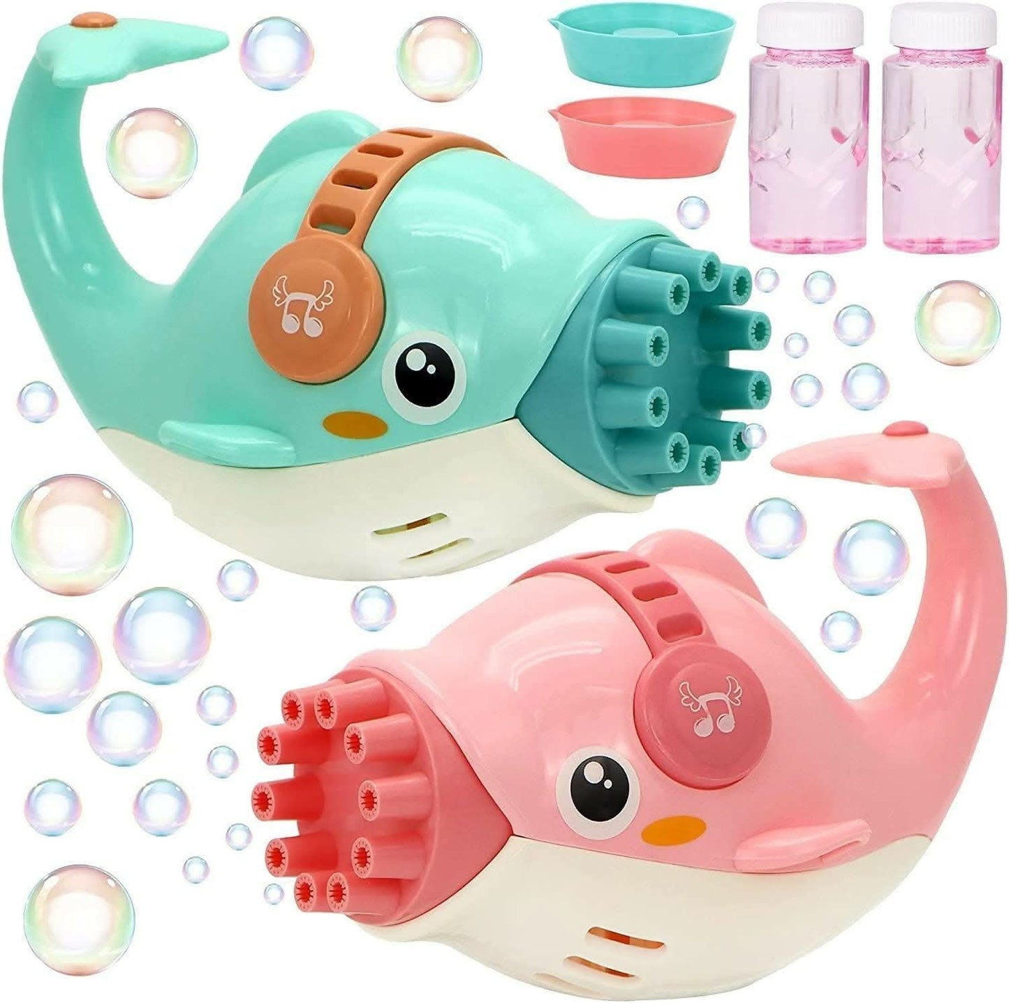 Fish Faced Electric Bubble Gun for Toddler - HalfPe