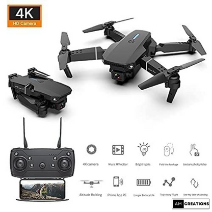 Foldable Remote Control Drone with Duel Camera