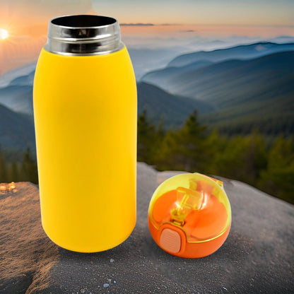 Duck Stainless Steel Water Bottle – 400 ml BPA-Free Thermos with Spill-Proof Cap (1 Pc)