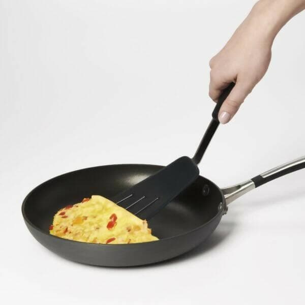 P-Plus International Flexible Silicone Spatula,Omelet Turner,Turner, 446F Heat Resistant - HalfPe