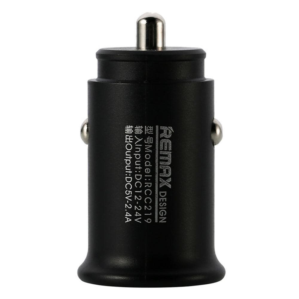 Wk Car Charger Rcc219 2-4A(Black) - HalfPe