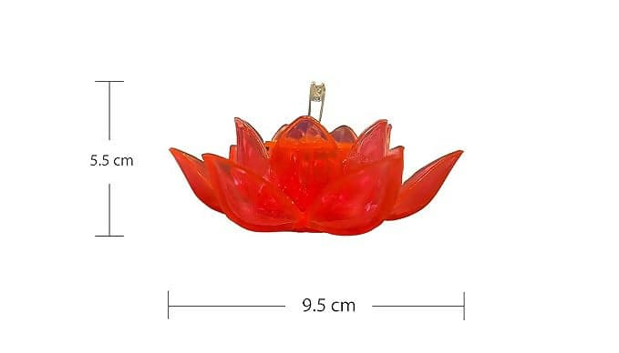 Water Sensor 3D Lotus Reflection Diyas (set of 4)