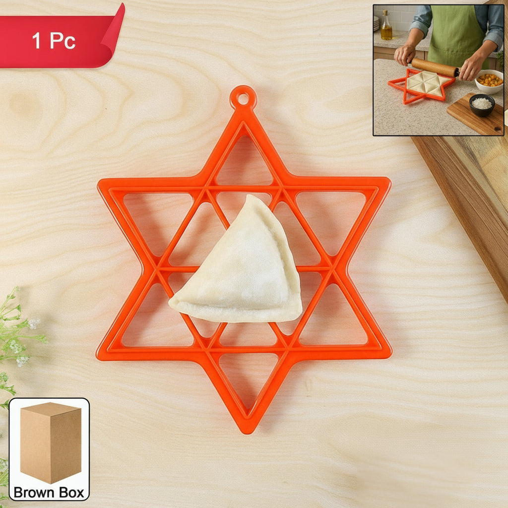 Star Shape Samosa Maker – Easy DIY Dough Mould for Perfect Homemade Samosas and Snacks (1 Pc)