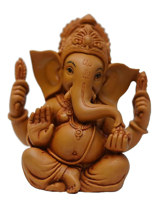 Mukut Ganesh Idol Perfect for Car Dashboard - HalfPe