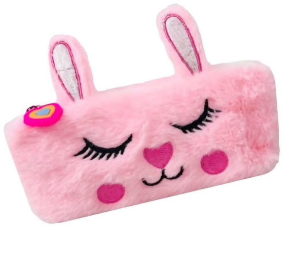 Unicorn Fur Pink Cute Feather Pouch - HalfPe