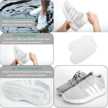 Waterproof Silicone Shoe cover Flexible and Stretchable (1 Piece, Assorted Colour) - HalfPe