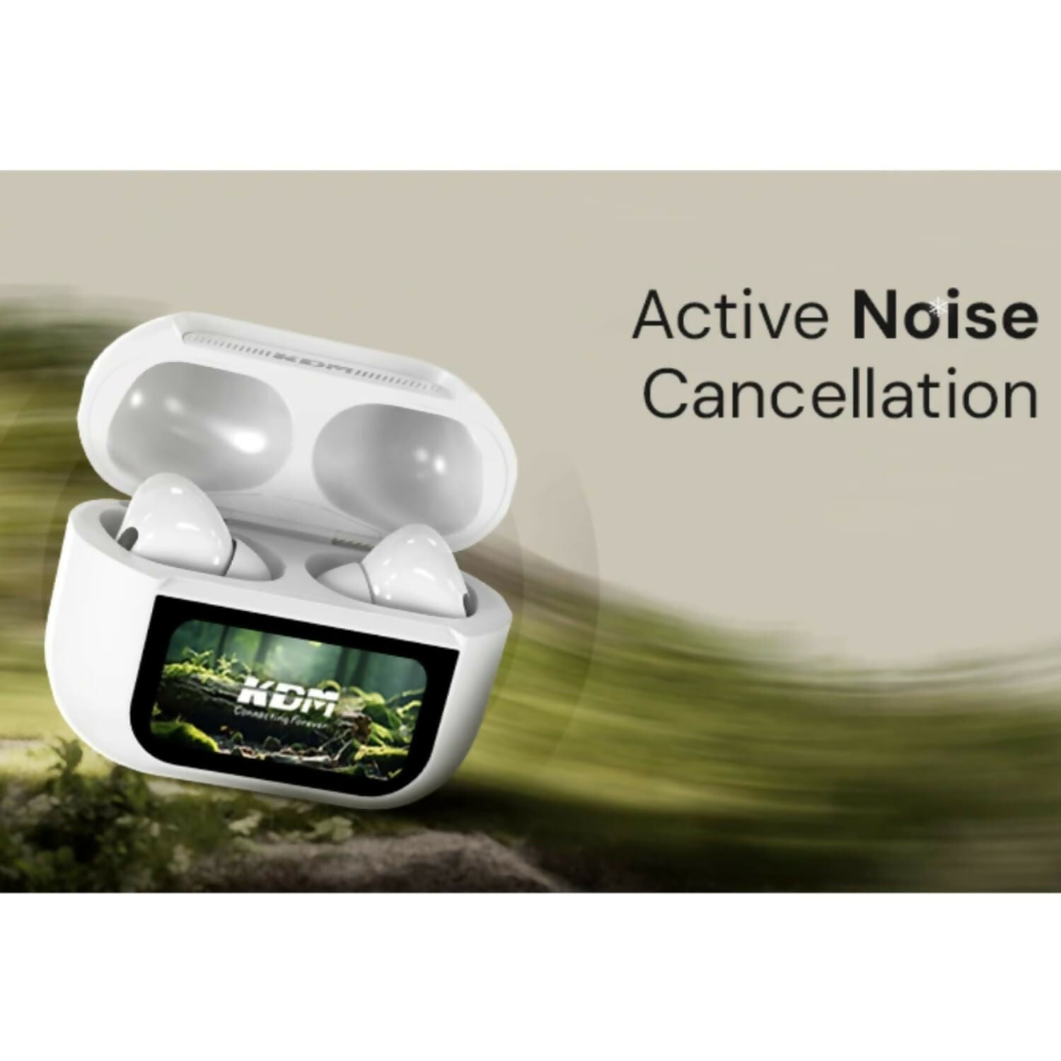 KDM W1 Smart Pods TWS Earbuds with 50H Playtime, Quick Charging, 4 Mic ENC, ANC, Gaming Mode & Low Latency –MULTICOLUR Dreams Gadgets