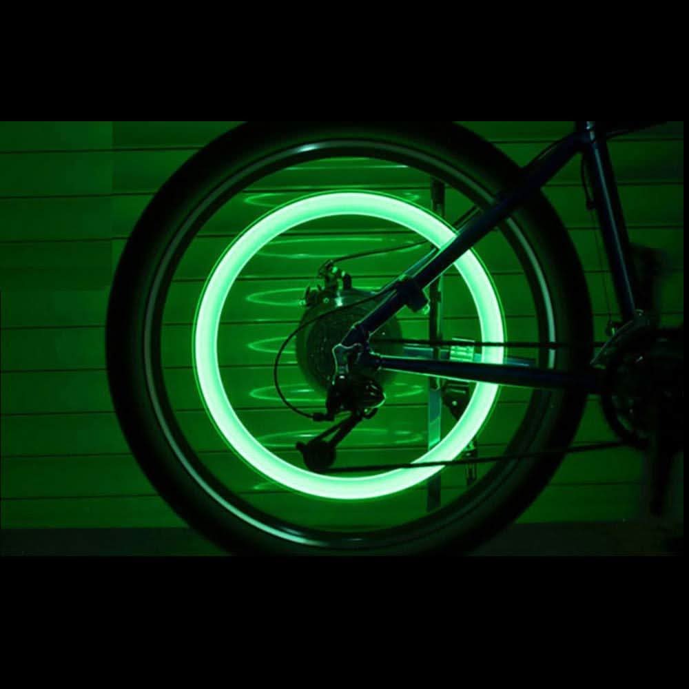 Led Flash Light Lamp Tyre Wheel Valve Sealing Caps (2 pcs ) HP DD