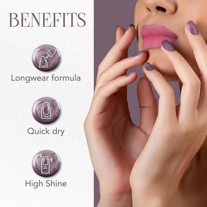 Og Beauty Premium Opal Purple Metallica Nail Polish (1 Pc  10 Ml)