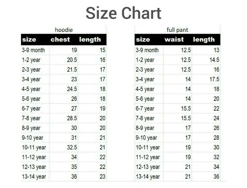 Kids Mahandi 4 viller Print Hoodie & Jogger Set Luck Fashion