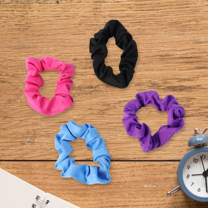 Soft Elastic Hair Scrunchies - (Pack of 4)