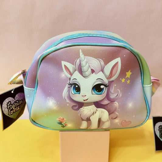 Cute Unicorn Side Sling Bag (Multi colour) - HalfPe