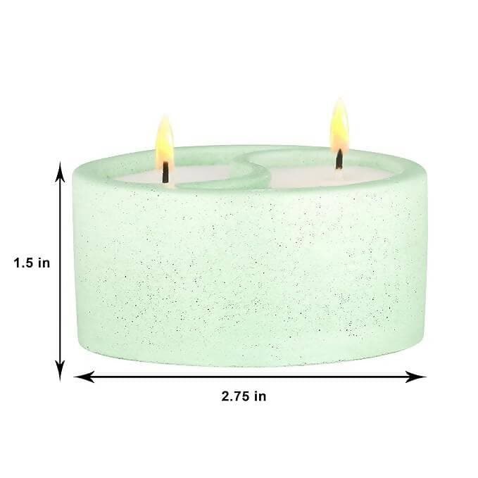 PROSPERRO LUMO by Parkash Candles Yin Yang Scented Candle (Green) - HalfPe