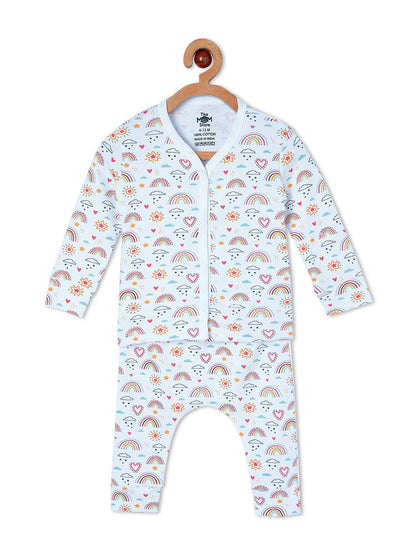 Rainbow Land Newborn and Infant Pajama Set