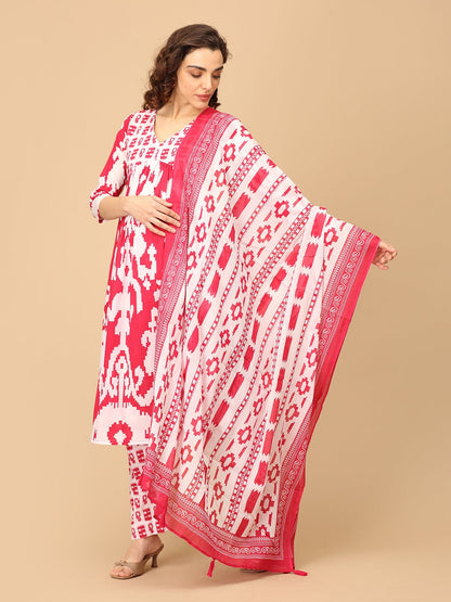 Rani Reboot Maternity and Nursing Kurta Set With Dupatta - MEW - SK - RNRBT - S