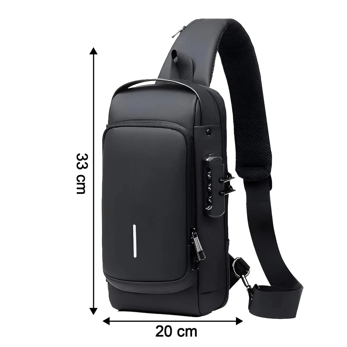 Trendy Anti-theft Crossbody Sling Bag With Usb Charging Port (1 Pc) HP DD