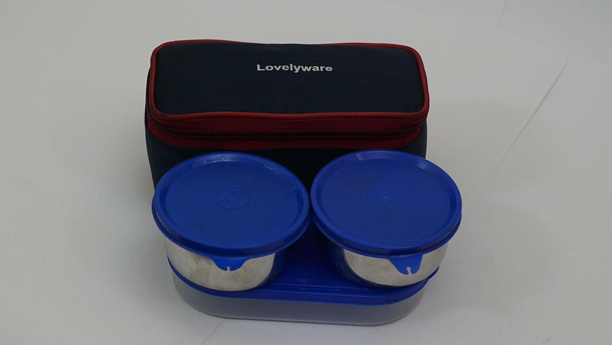 Executive 3 Lunch Box (400ml *2, With Fresh Tray And Bag) - HalfPe