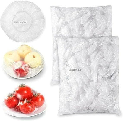 Reusable Elastic Food Cover Wrap For Covering Food, Fruits, Vegetables (Pack Of 100) - HalfPe