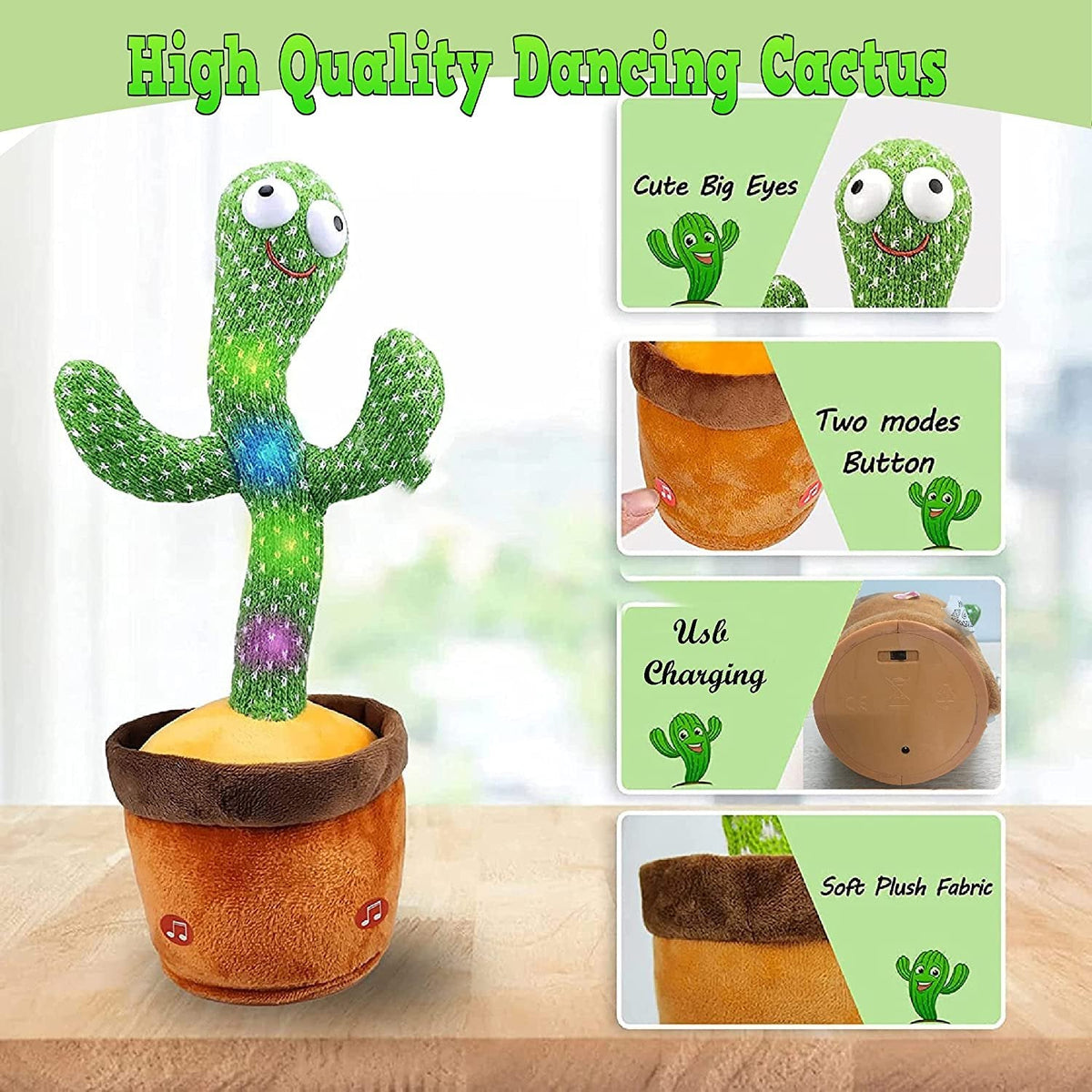 Dancing Cactus Toy for kids HP DD