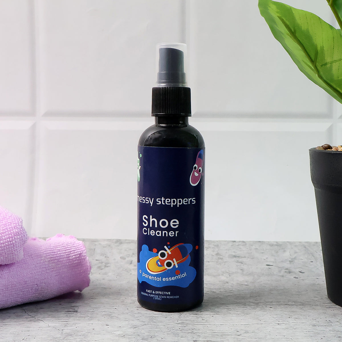 Messy Steppers Shoe Cleaner Spray - (120ml  1 Pc)