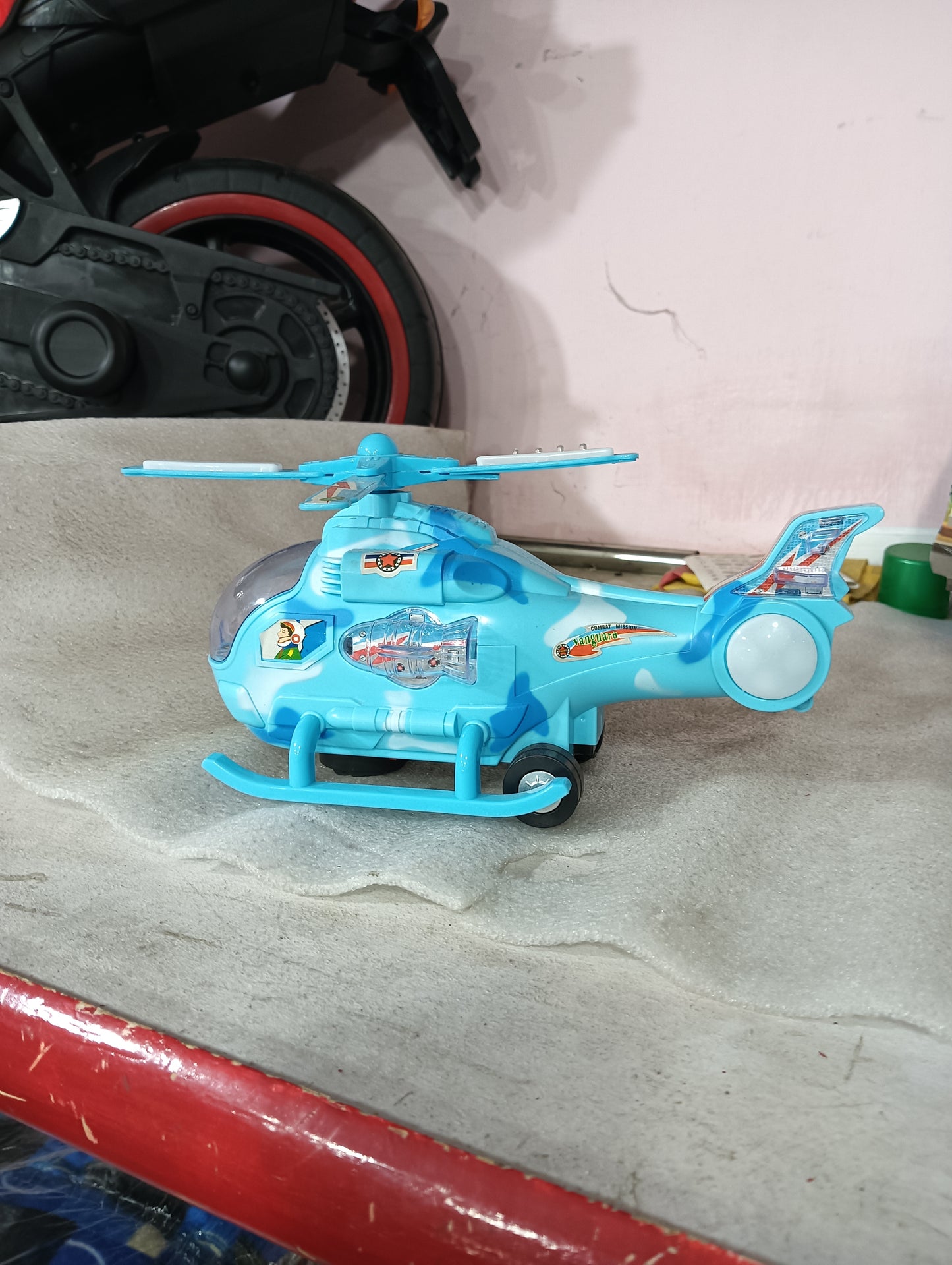 Musical Helicopter Toy for Kids (Blue)