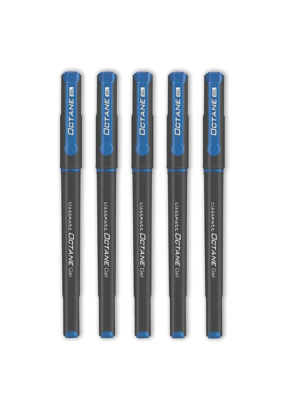 Classmate OCTANE GEL PEN by THE MARK Gel Pen (Pack of 5 X 4 = 20 pens, Ink Color - Blue)