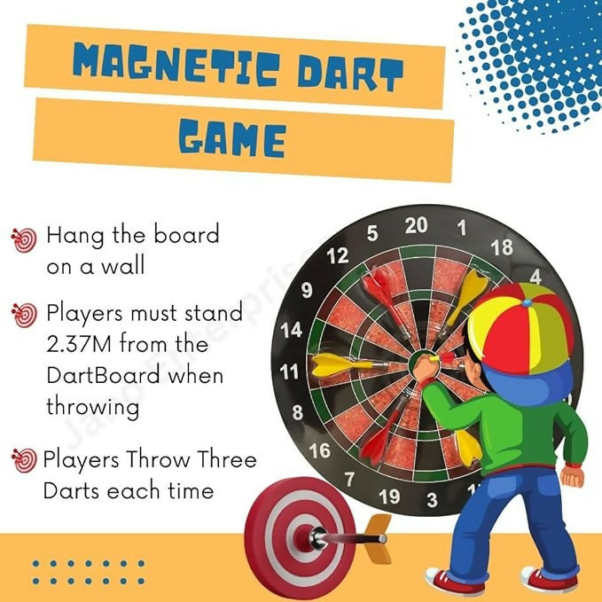 Magnetic Dart Board Set for Kids & Adults (Above 3 years)