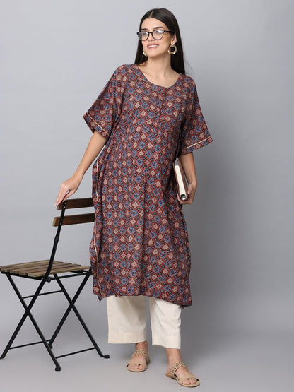 Rudra Maternity and Nursing Kaftan Kurta Set - MEW-RDRPS-S