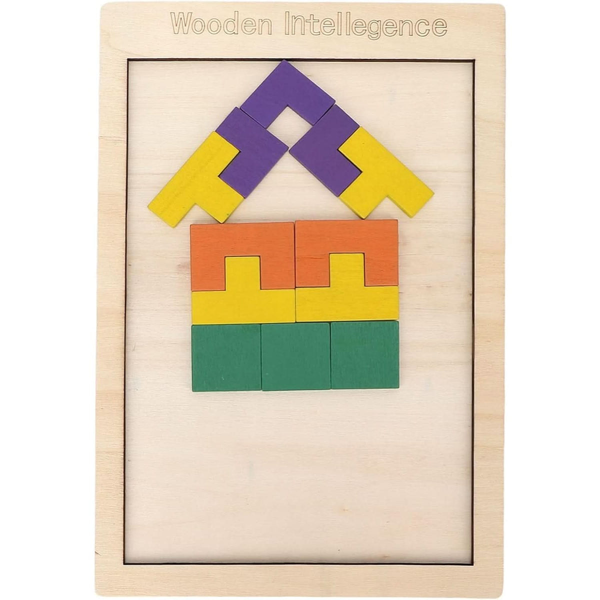 Wooden Russian Block Puzzle – Educational Toy for Kids’ Brain Development & Early Learning HP DD