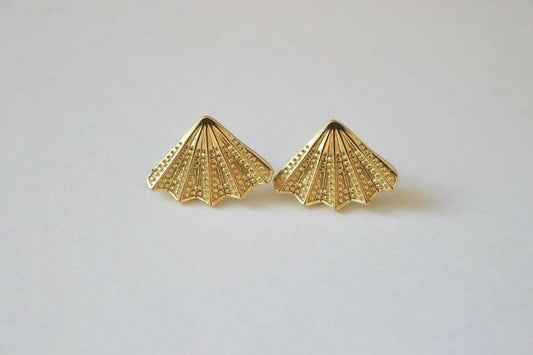 Geometric Gold Drop Earrings