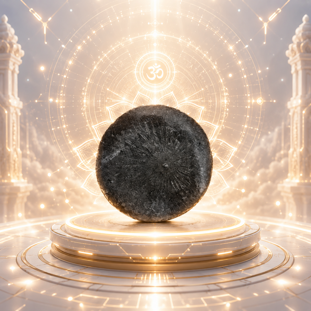 Sudarshan Shaligram – Sacred Sudarshan Chakra Salagrama Shila for Protection, Positivity & Divine Energy