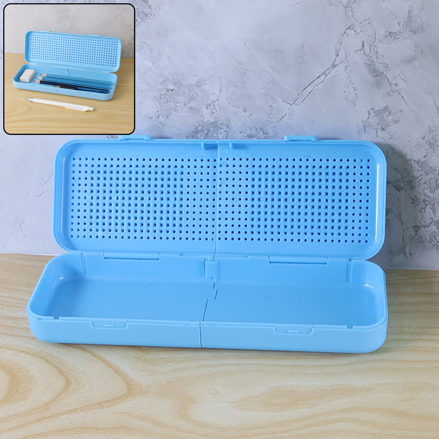 DIY Pixel Art Building Block Pencil Box for Creative Customizable Stationery Organizer Case with Block Design for Kids(1 Set)