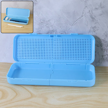 DIY Pixel Art Building Block Pencil Box for Creative Customizable Stationery Organizer Case with Block Design for Kids(1 Set)