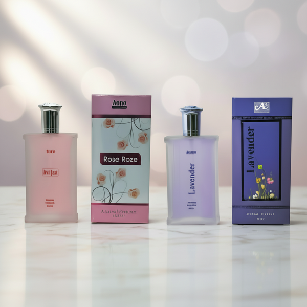 Aone Rose Roze and Lavender Perfume 100ML Each (Pack of 2, 200ml) Gimanifragrances
