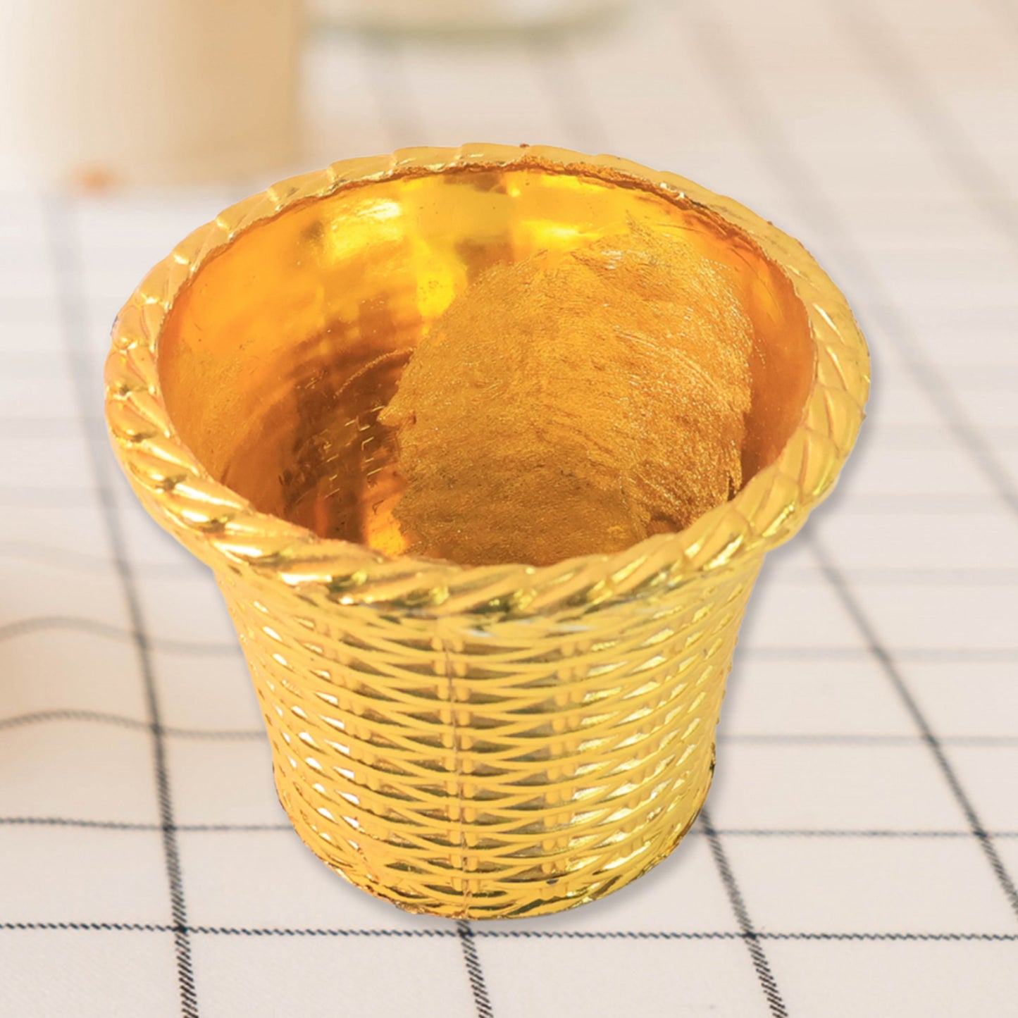 Plastic Flower Valencia (Pot) Home And Outdoor (4 Pc)